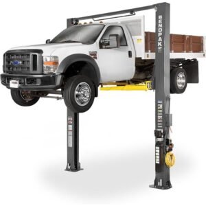 xpr-10axls-lp-181 10,000 capacity ali certified asymmetric, adjustable width, screw pads, 181″ height with low-pro arms