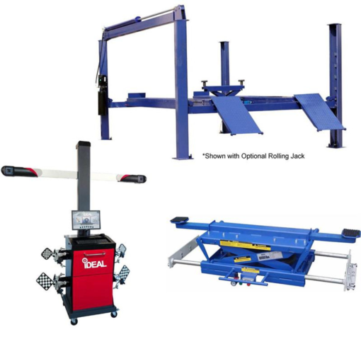 1-33-1.png Tuxedo Fp14ka 14,000 Lb Chain Driven Alignment Lift, 3d Image Wheel Aligner, Rolling Air Jack Combo Package
