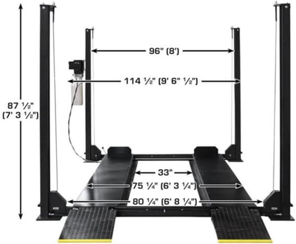 51abh7O9uQL._AC_SL1200.jpg ATLAS APEX 8 ALI CERTIFIED 8,000 LB 4-POST LIFT