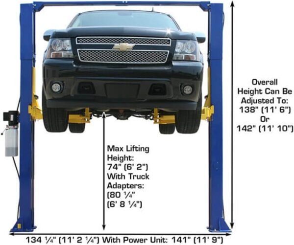 61G-1f4l4vL._AC_SL1200.jpg Atlas 9KOHX Overhead 9,000 lbs. Capacity 2 Post Lift