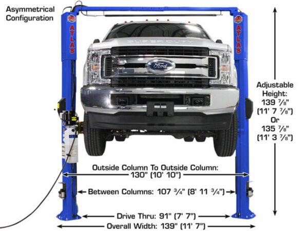 AP-PVL10-03__61341.jpg Atlas Platinum PVL-10 ALI Certified Two Post Lift 10,000 lbs. Capacity