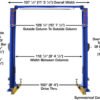 AP-PVL10-07__45643.jpg Atlas Platinum PVL-10 ALI Certified Two Post Lift 10,000 lbs. Capacity