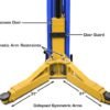 Atlas Platinum PVL-12 ALI Certified 12,000 Lbs. Capacity 2 Post Lift (Blue)