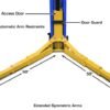 Atlas Platinum PVL-12 ALI Certified 12,000 Lbs. Capacity 2 Post Lift (Blue)