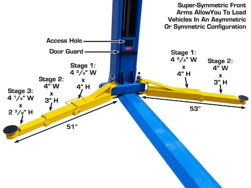 ATTD-BP10000X-12.jpg Atlas BP10000 Baseplate 10,000 lbs. Capacity 2 Post Lift (ATTD)