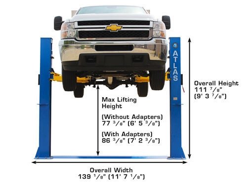 ATTD-BP10000X-4.jpg Atlas BP10000 Baseplate 10,000 lbs. Capacity 2 Post Lift (ATTD)