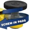BendPak-Two-Post-Lift-Screw-In-A.jpg Bendpak XPR-10AS 2 post hoists 10,000 lbs / Asymmetric Clearfloor / Adjustable Width / Screw Pads