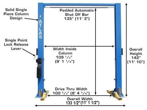 E8XOUqHKXAjQ5VQiGlZWkcYeVbPWCMW9j54hKL13_lg.jpg ATLAS 9OHSC 9,000 LB OVERHEAD 2-POST LIFT