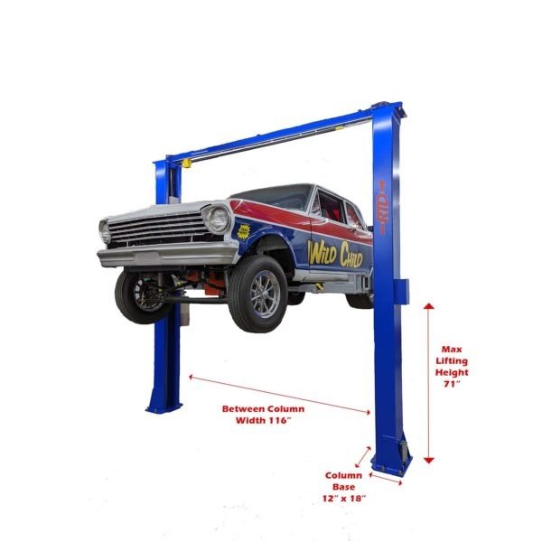 PXL_20220121_015716017-Car-Side.jpg Race Tools Direct 11,000 lb. Direct Drive, Overhead 2 Post Lift- Bi-Symmetric Arms