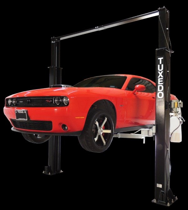 TP9KAC-TUX_car_sports-600x670-1.jpg Tuxedo 9,000 lb. Capacity Overhead 2 Post Lift- Asymmetric Arms