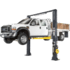 BendPak XPR-14CL-192 , 14,000 lb. capacity, ali certified clearfloor, triple-telescope arms-all four, Asymmetrical Lift